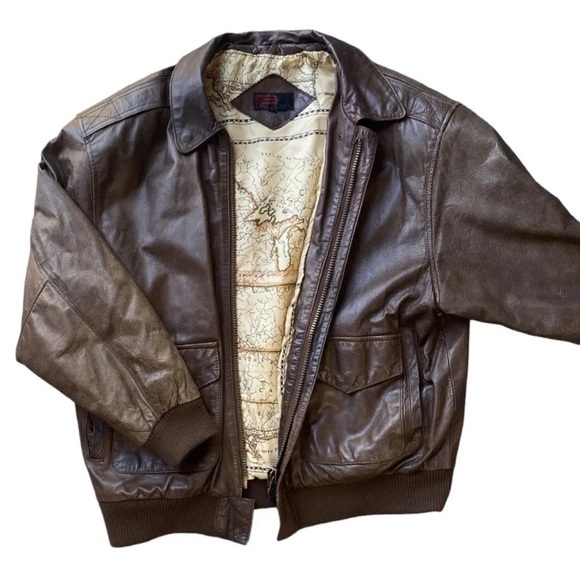General Clothing Company Jackets & Coats Vintage General Clothing Company Brown Leather